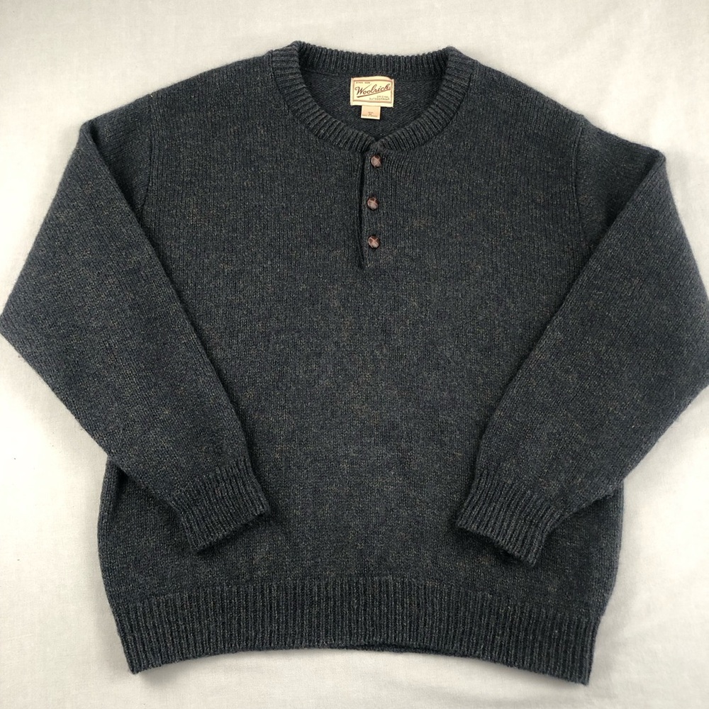 Woolrich Vintage Men's Henley Sweater